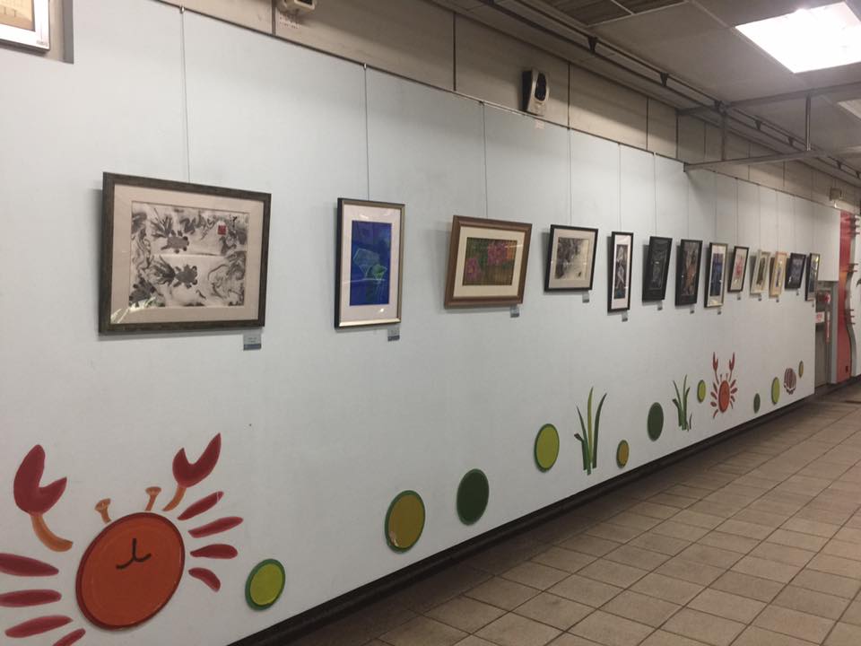 捷運江子翠站藝文廊展出現場(九)