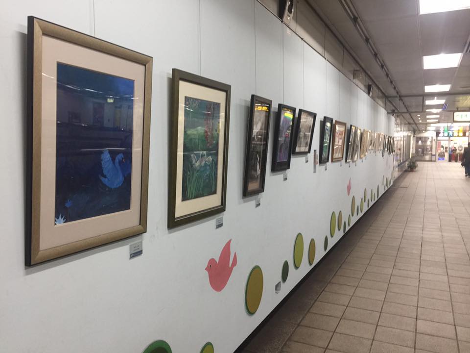 捷運江子翠站藝文廊展出現場(五)