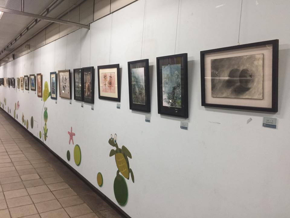 捷運江子翠站藝文廊展出現場(四)