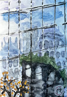 永和 林若晴-9歲-玻璃帷幕上的建築