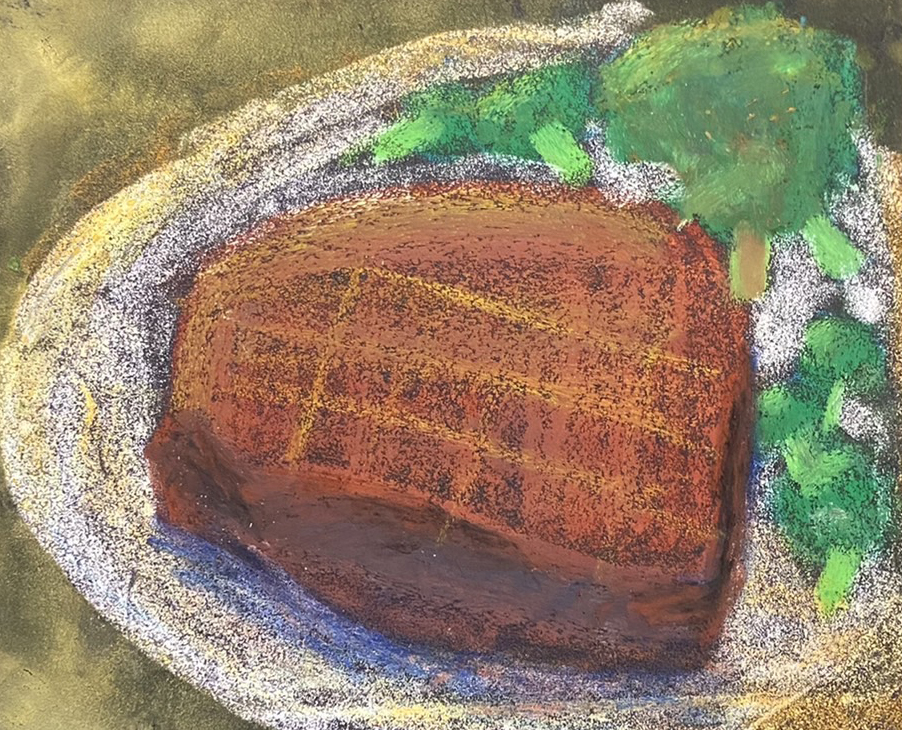 雙十 王岑甄 8歲 牛排特餐