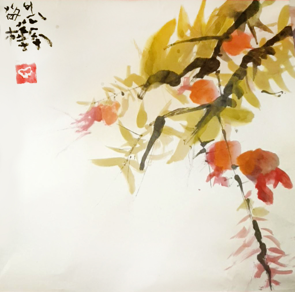 天母-林敬樺-石榴-彩墨-6歲